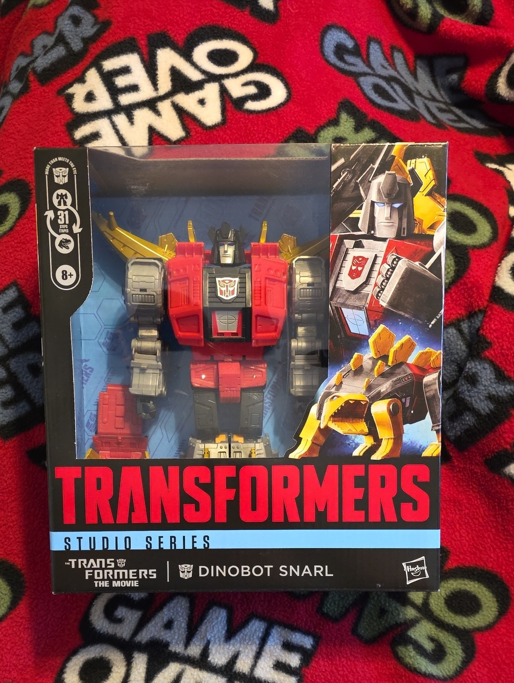 Hasbro Transformers Dinobot Snarl - Red, Gold & Gray